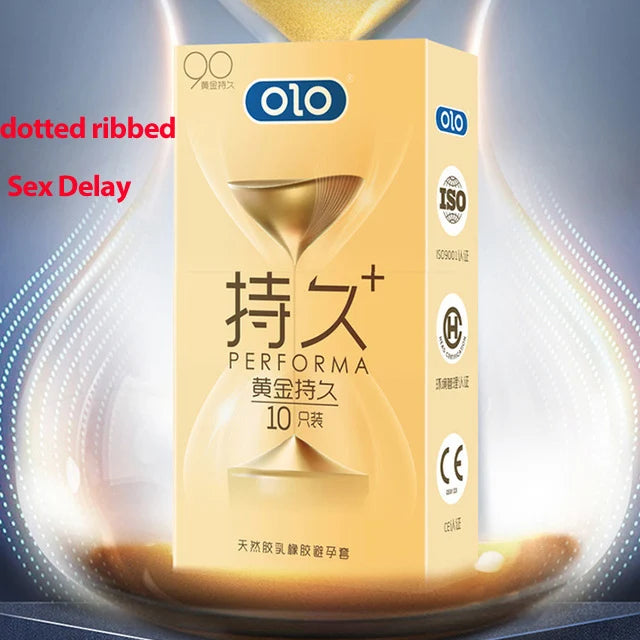 Super Ultra Thin Condoms For Men OLO Intimate Condone Good Sex Products Natural Rubber Latex Penis Sleeve long lasting  condom - Seprincess