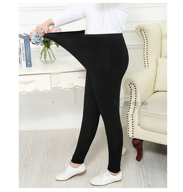 Extra Large Size 4XL/5XL Summer Modal Maternity Bottomed Pants High Elastic Soft Wear Throughout Pregnancy Maternity Clothing