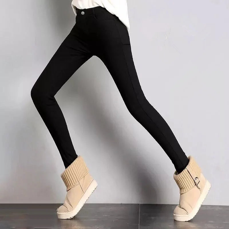 New High Elastic Skinny Pencil Jeans Stretch Black Jeans Spring Vintage High Waist Autumn Denim Spring Pants Jeans