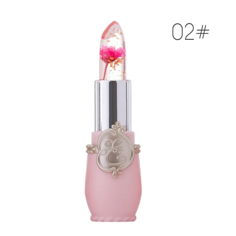 Crystal Jelly Flower Lipstick Temperature Color Changing Lip Balm Makeup Moisturizing Long Lasting Magic Lipsticks - Seprincess