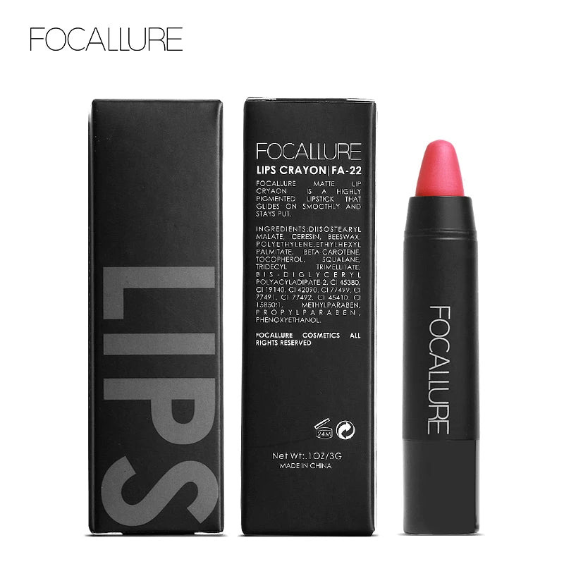 FOCALLURE Brand 19 Colors Matte Lipstick Waterproof Long lasting Cosmetic Easy to Wear Lip stick Matte Lip Batom - Seprincess