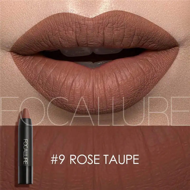 FOCALLURE Brand 19 Colors Matte Lipstick Waterproof Long lasting Cosmetic Easy to Wear Lip stick Matte Lip Batom