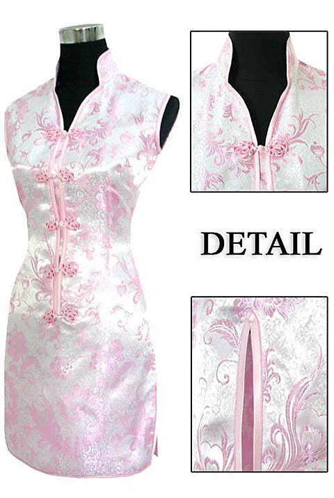 Promotion Purple Traditional Chinese Lady Silk Cheongsam Qipao Prom Club Dress Totem&Flower Size S M L XL XXL XXXL WC173 - Seprincess