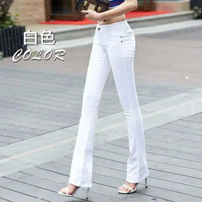 Spring and autumn new pants Slim fashion pants candy color elastic trousers large size leisure micro Flare Pants TB7805