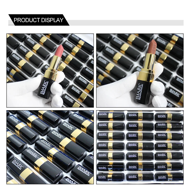 IMAGIC Lipstick Moisturizer Lips Smooth Lip Stick Long Lasting Charming Lip Lipstick Cosmetic Beauty Makeup 12 Colors - Seprincess