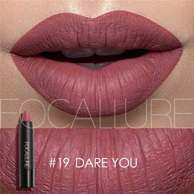 FOCALLURE Brand 19 Colors Matte Lipstick Waterproof Long lasting Cosmetic Easy to Wear Lip stick Matte Lip Batom