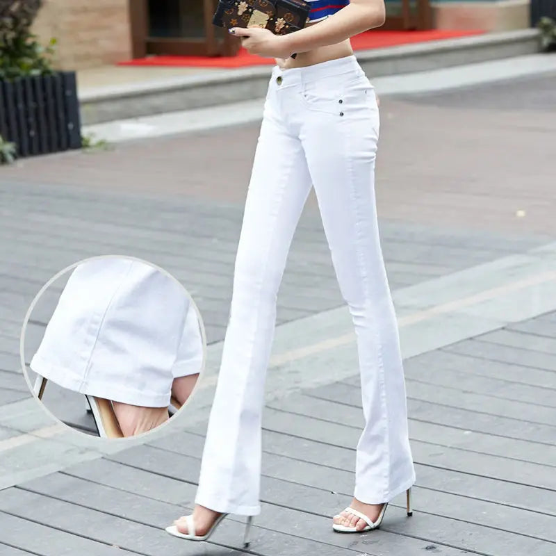 Spring and autumn new pants Slim fashion pants candy color elastic trousers large size leisure micro Flare Pants TB7805