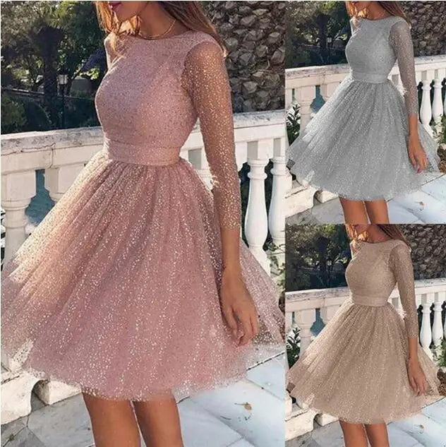 Women Sling Cross Wedding O-Neck Elegant Party Evening Slim Hollow Lace Dress Dropshipping Winter 2022 Fashion Work clothes - Seprincess