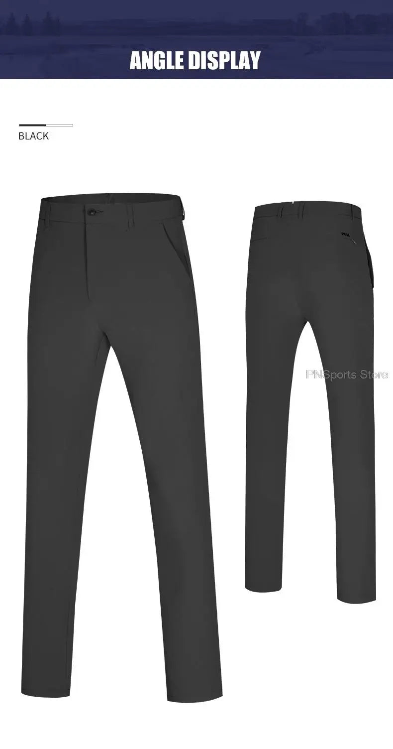 Pgm Golf Pants For Men Tennis Basebal Long Trousers Male Winter Autumn High-Elastic Golf Pants Man Sports Wear Ball Sweatpant