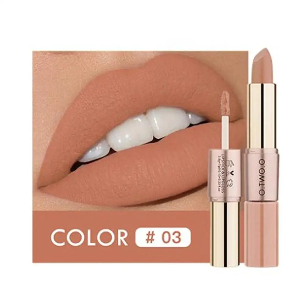 O.TWO.O 12 Colors Makeup Lipstick Lip Gloss Sexy Red Lip Stick Waterproof Moisture Lips Cosmetics Matte Lipsticks - Seprincess