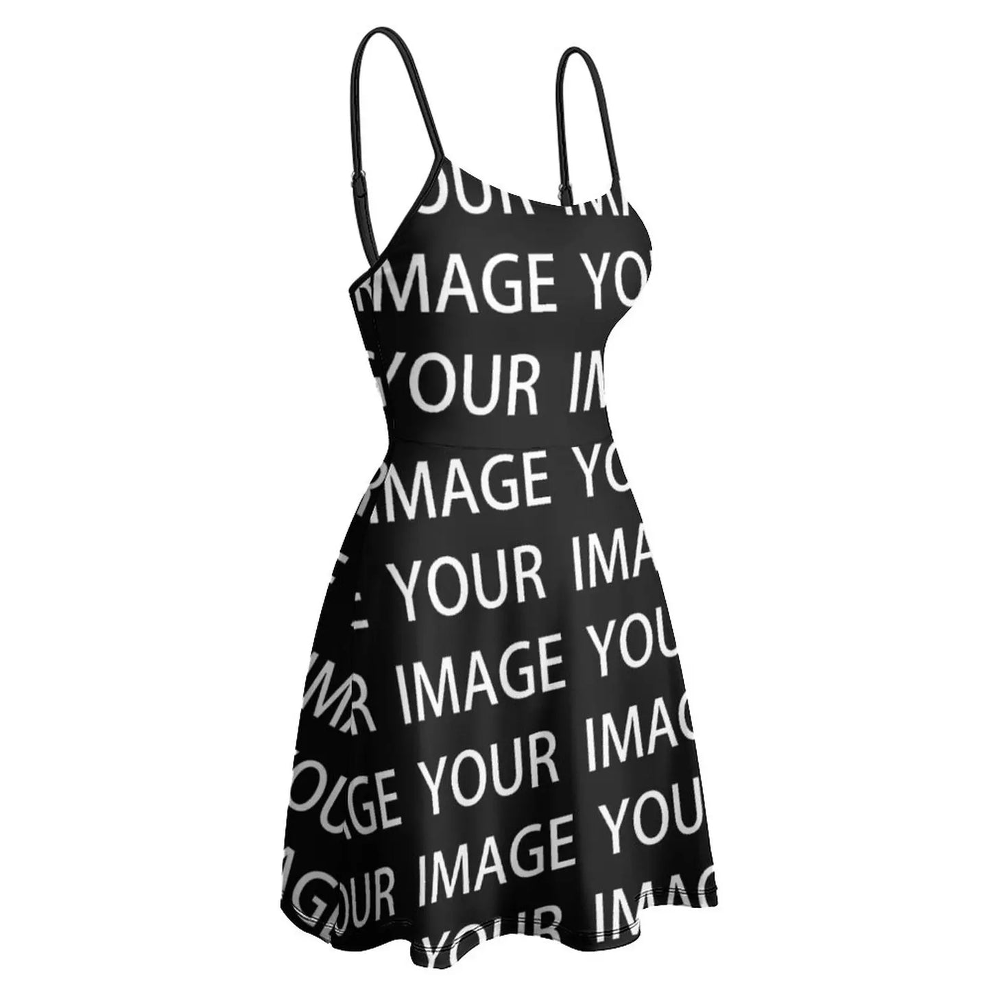 Your Image Custom Made Dress Suspender Custom Design Your Own Short Polyester Bodycon Female Customized Printed Dress - Seprincess