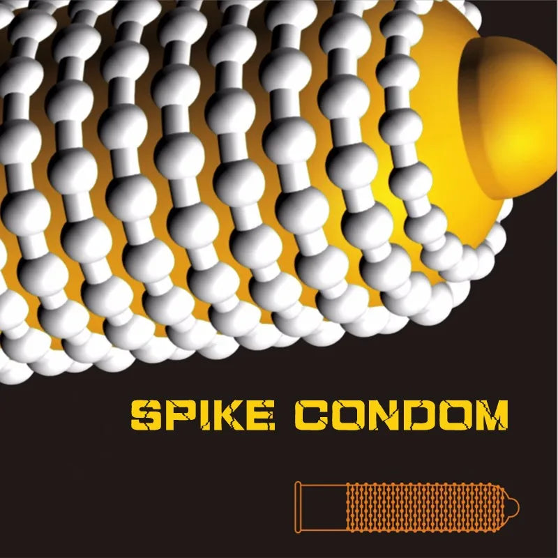 Ribbed Dotted Condoms 10PCS Ultra-thin G-Spot Massage Ice and Fire Feeling Penis Sleeve Sex Toys Granular Sexshop For Couple - Seprincess