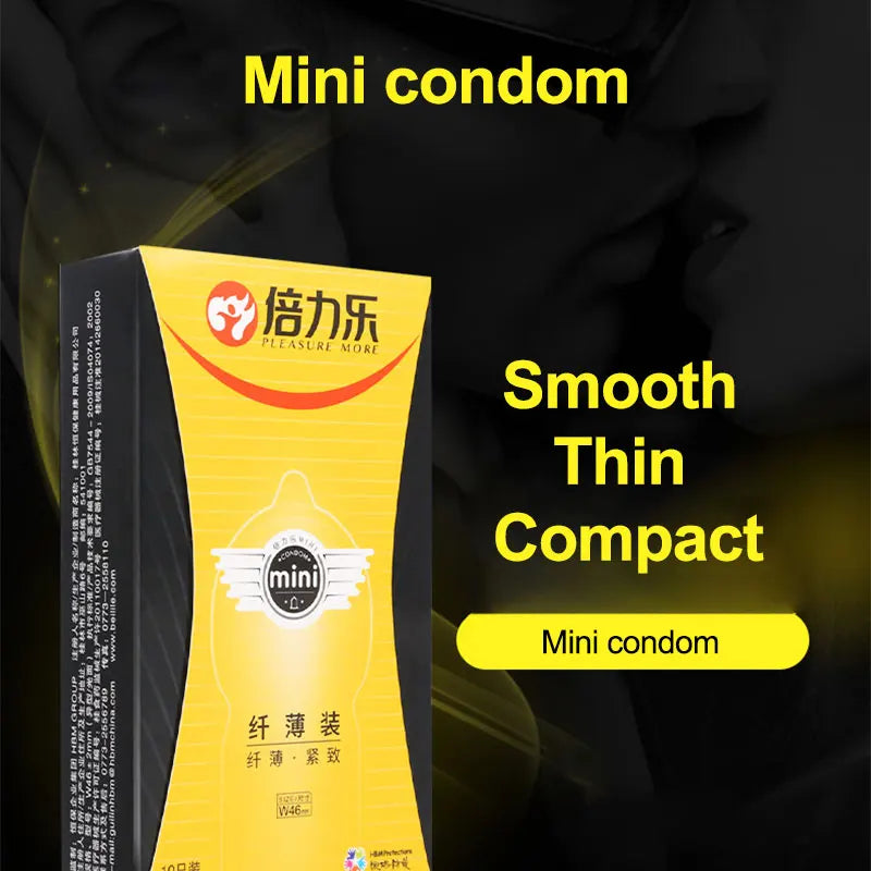 46mm Small condoms for men delay ejaculation Tight Cock Sleeve Mini Size Condom long sex Lubricated Condones Sex Shop - Seprincess