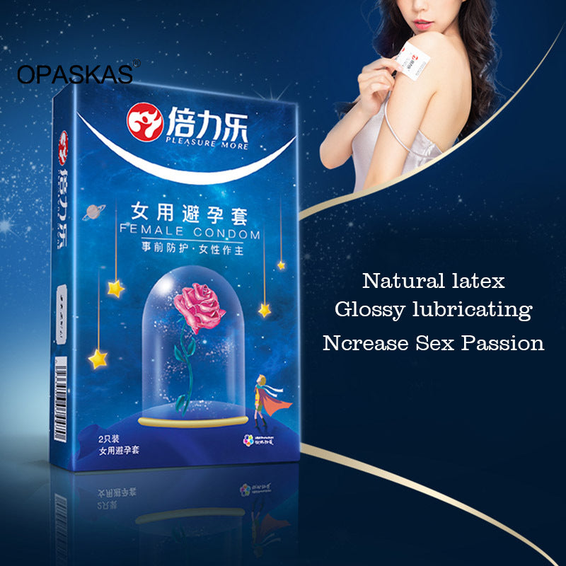 2PCS Female Condoms For Women Wearing Orgasm Latex Rubber women's condoms Male Penis Cock Sleeve Contraceptives For Adults 18+ - Seprincess