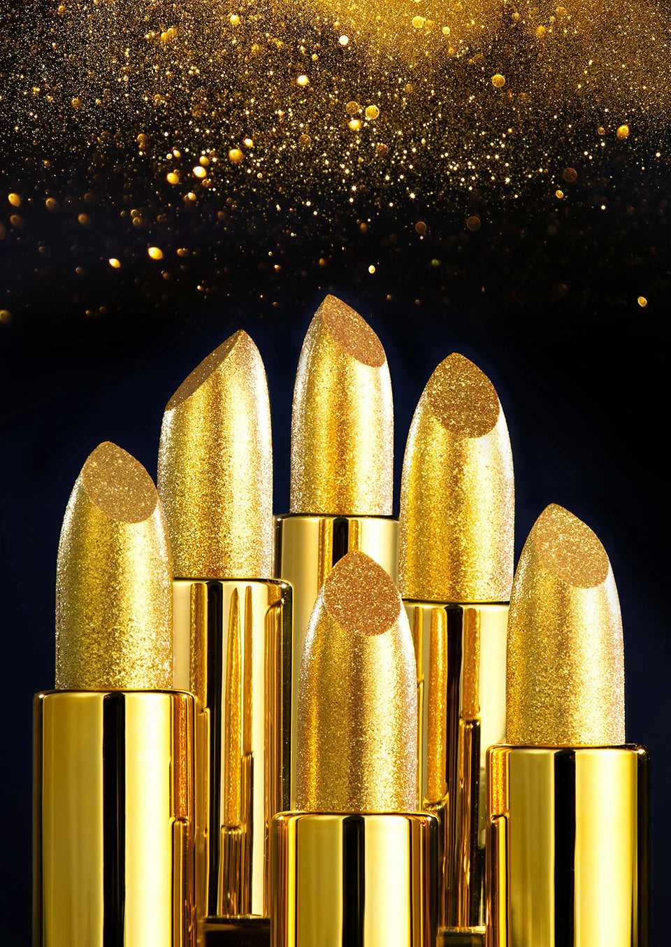 Glitter Lipstick Moisturizing Glitter Cover Velvet Matte Batom Golden Lips Cosmetics Makeup 3.5g Unique Funny Gift - Seprincess