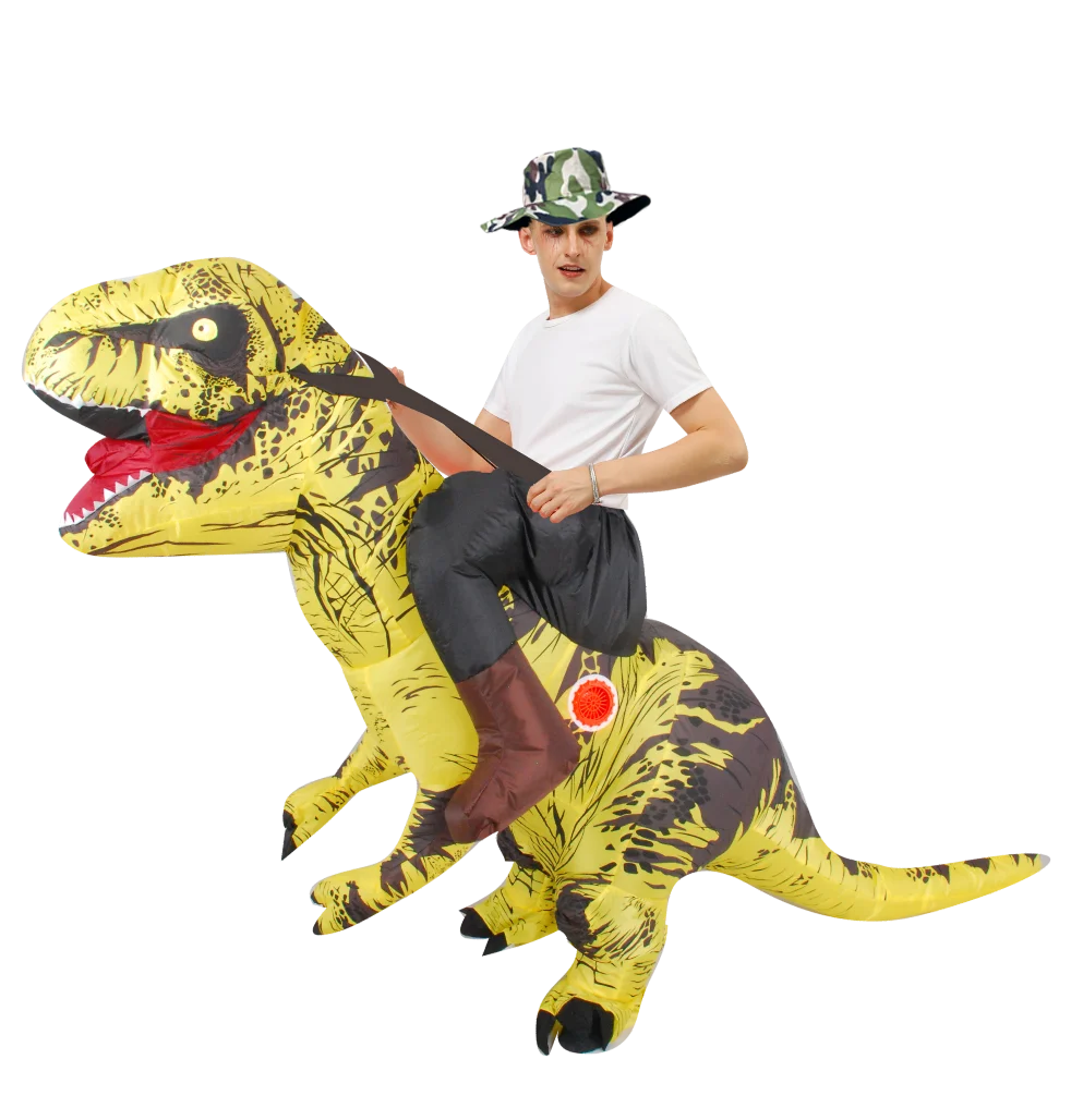 T-REX Monster Inflatable Costume Blow Up Cosplay Dinosaur Clothing Carnival Halloween Christma Dress For Man Woman Party Show - Seprincess