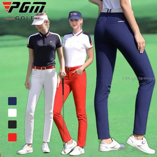 Golf Pants For Women Ladies Spring Golfer Clothing Slim Breathable High Elastic Pants Female Autumn Quick-Dry Golf Trouser XS-XL