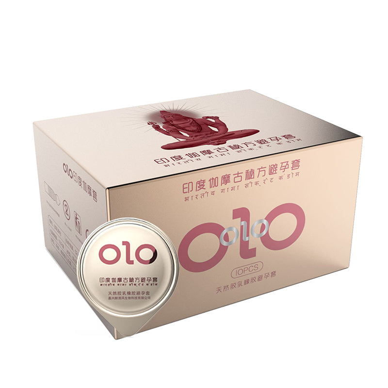 Olo Super Thin Condoms Sex Toys for Men Ejaculation Delay Hyaluronic Acid Condom Ultra-Thin Latex Penis Sleeve Sex Products - Seprincess