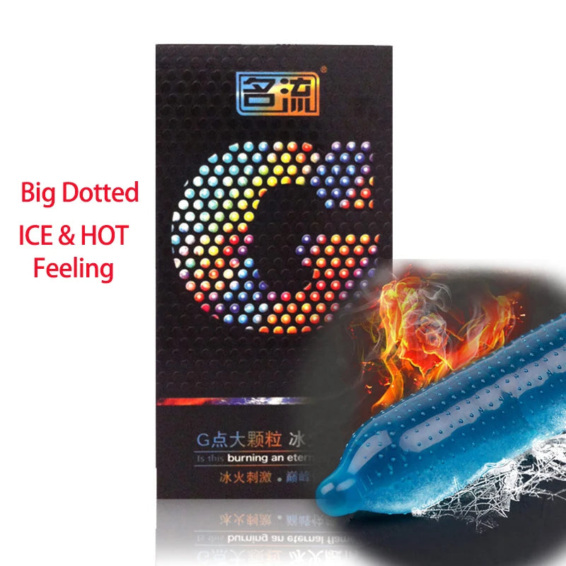 G spot Condom Sex Toy for Long Delay Ejaculation Thin Rubber Condoms Big Dotted Sleeves For Penis Adult Erotic Products - Seprincess