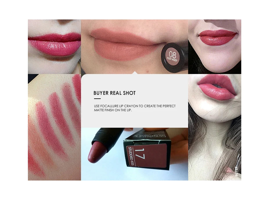 Wholesale FOCALLURE Matte Lipstick Pen Waterproof Long lasting Cosmetics Easy to Wear Lip stick Matte Lip Batom Makeup - Seprincess