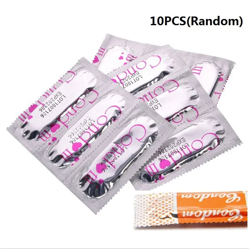 Random Condoms  Adult Large Oil Ultra Thin Condom Smooth Lubricated Condoms for Men Contraception Intimate Erotic - Seprincess