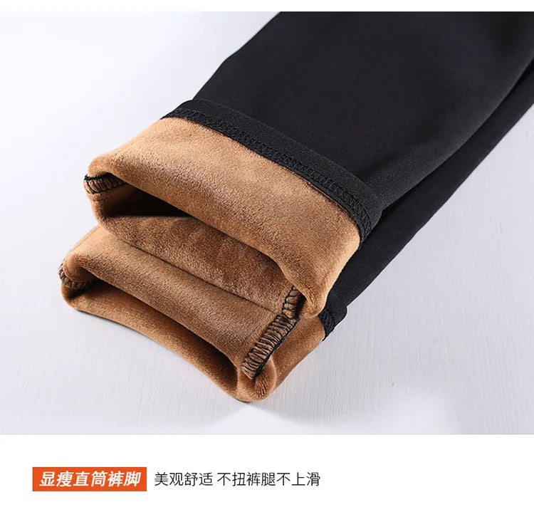 2022 New Fashion High Waist Autumn Winter Women Thick Warm Elastic Pants Quality S-5XL Trousers Tight Type Pencil Pants