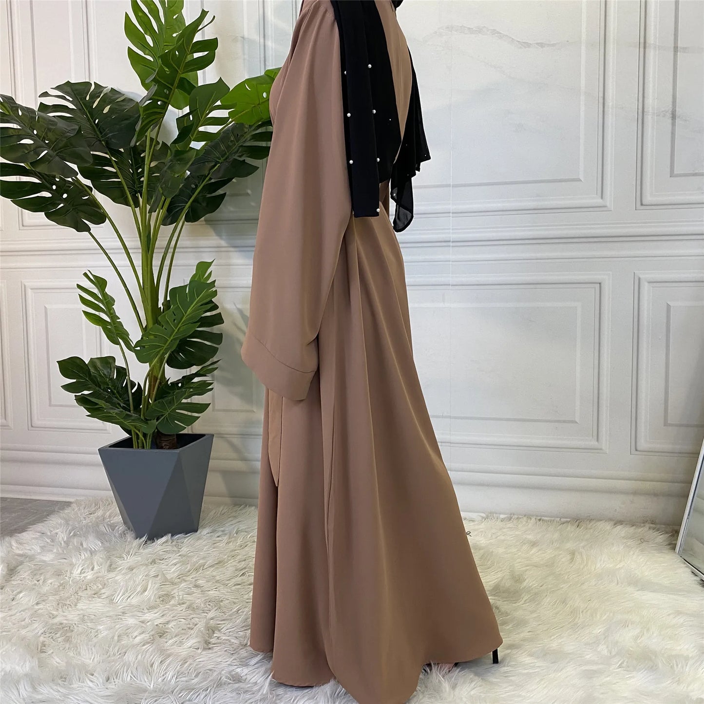 Muslim Fashion Hijab Dubai Abaya Long Dresses Women With Sashes Islam Clothing Abaya African Dresses For Women Musulman Djellaba - Seprincess