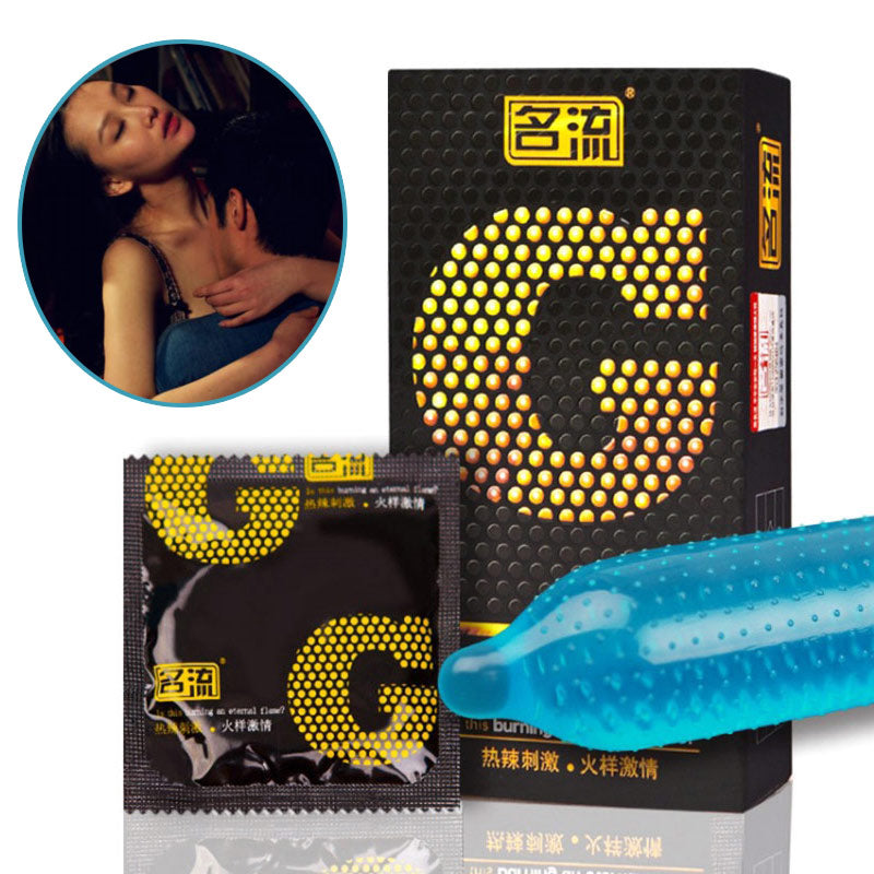 G spot Condom Sex Toy for Long Delay Ejaculation Thin Rubber Condoms Big Dotted Sleeves For Penis Adult Erotic Products - Seprincess