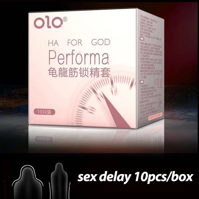 Super Ultra Thin Condoms For Men OLO Intimate Condone Good Sex Products Natural Rubber Latex Penis Sleeve long lasting  condom - Seprincess