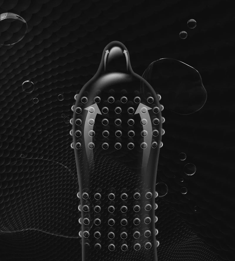 Super Dotted Large Spiked Condom Sex Toys Adult Supplies Natural Rubber Special Condoms Lubricated Penis Sleeve Sex Shop For Men - Seprincess