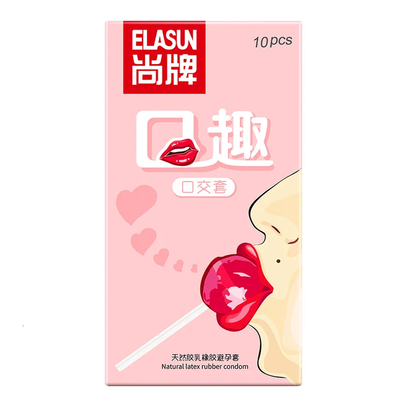 10pcs Oral Sex Condoms Fruit Taste Specifically Adult supplies Blowjob Ultra Thin Sleeve For Penis Vaginal Stimulation Sex Toys