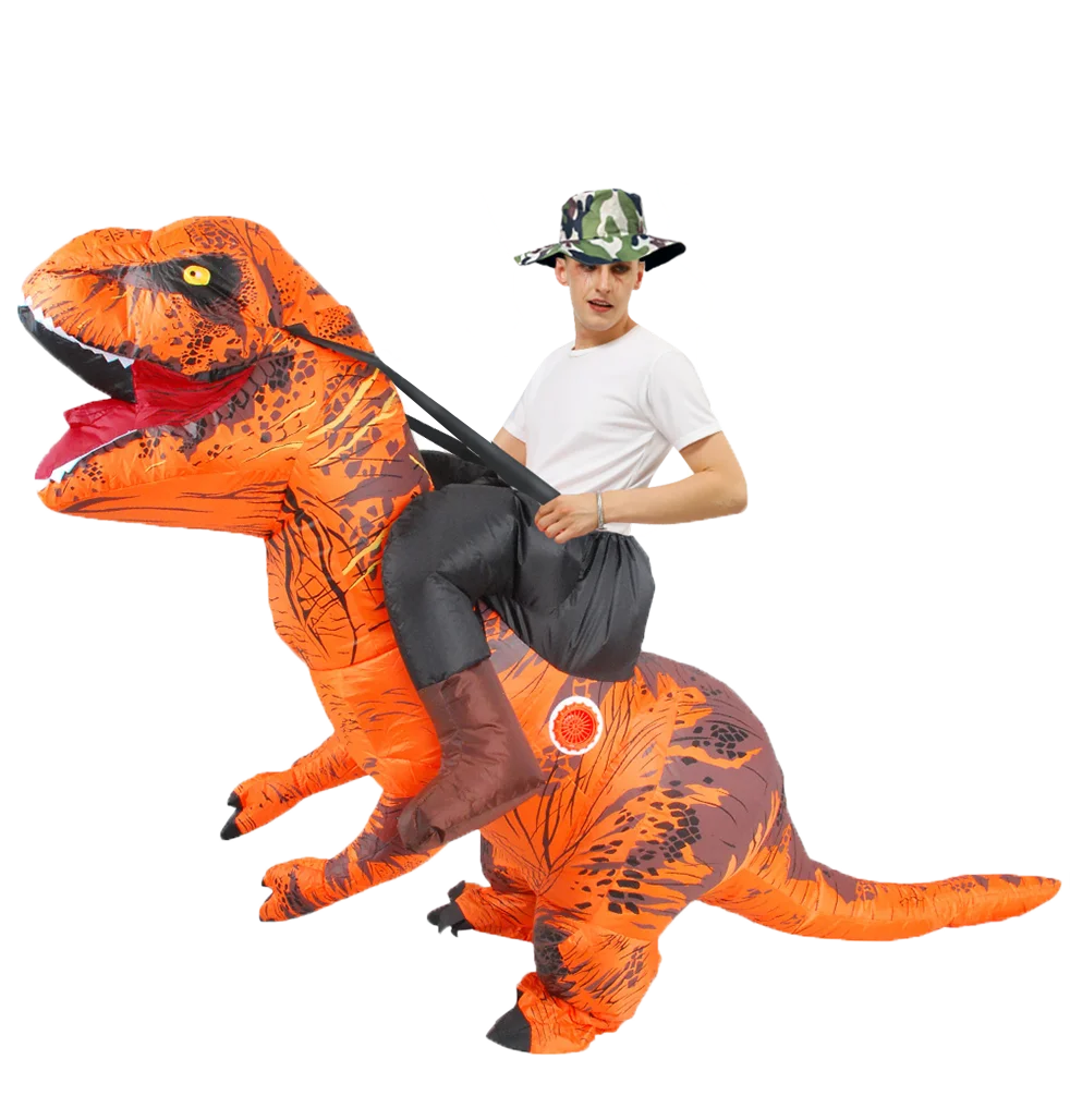 T-REX Monster Inflatable Costume Blow Up Cosplay Dinosaur Clothing Carnival Halloween Christma Dress For Man Woman Party Show - Seprincess