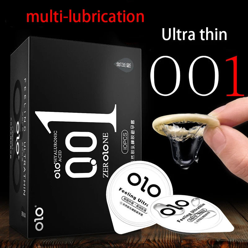 0.01 Ultra Thin Condoms For men Ejaculation delay Ice Hot Feeling Latex Condom Penis Sleeve  Vaginal Stimulation dult sex toys - Seprincess