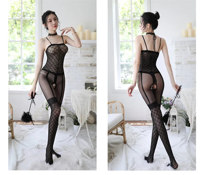 Sexy Tights sexy lingerie hose hot Women's Hosiery black open crotch intimate Underwear teddy sexy costumes porno hose bodysuit