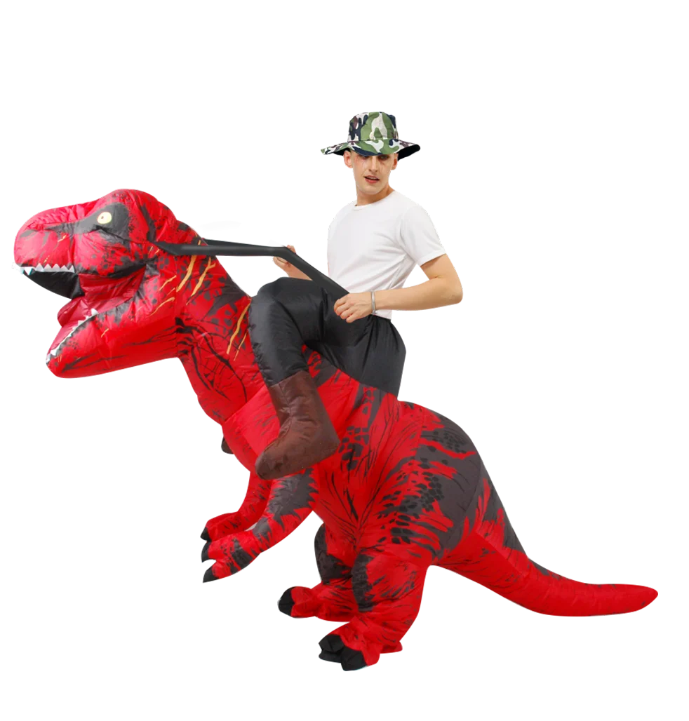 T-REX Monster Inflatable Costume Blow Up Cosplay Dinosaur Clothing Carnival Halloween Christma Dress For Man Woman Party Show - Seprincess