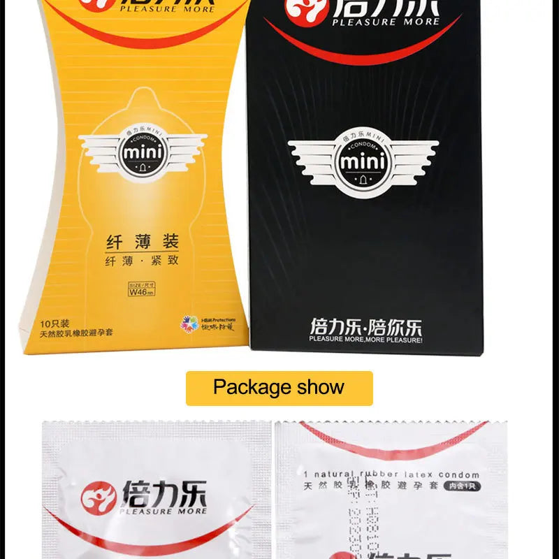 46mm Small condoms for men delay ejaculation Tight Cock Sleeve Mini Size Condom long sex Lubricated Condones Sex Shop - Seprincess