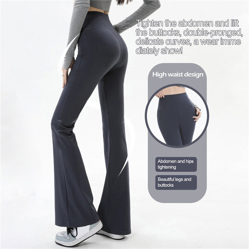 2025 New Flare Leggings Yoga Pants Women High Waist Wide Leg Pants Women Gym Sports Black Flared Pant Plus Size Dance Trousers