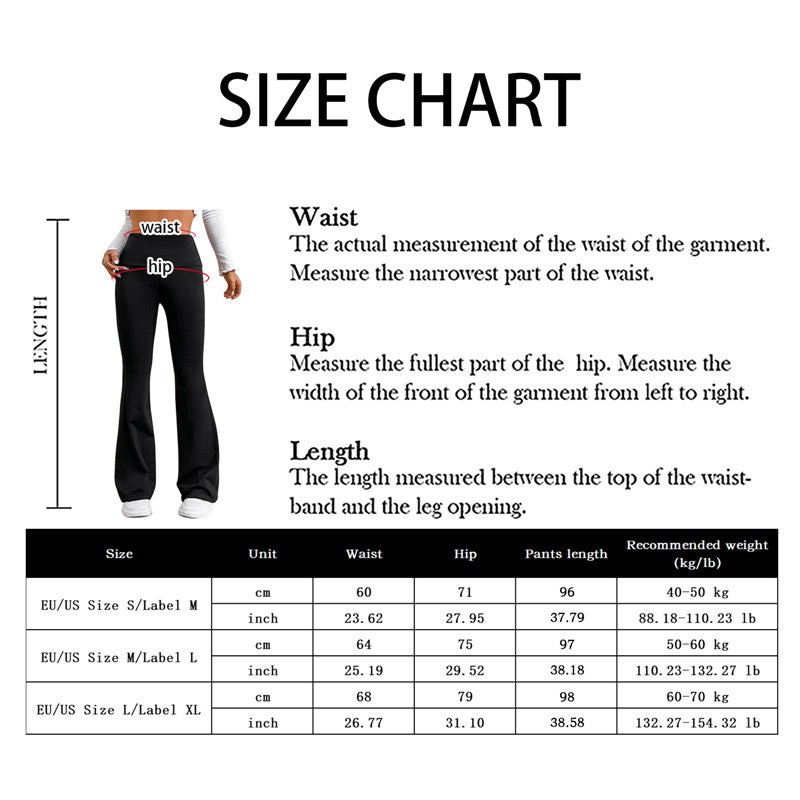 2025 New Flare Leggings Yoga Pants Women High Waist Wide Leg Pants Women Gym Sports Black Flared Pant Plus Size Dance Trousers