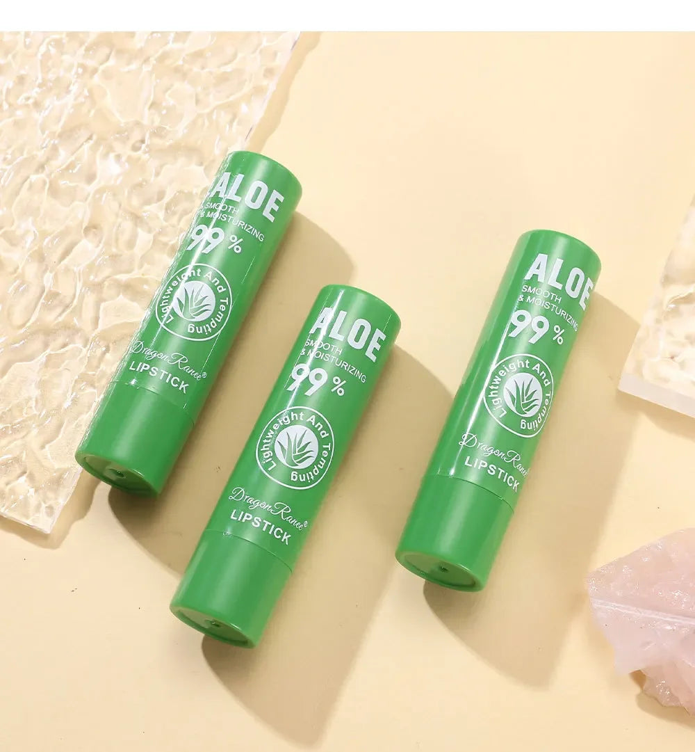 Lip Balm Lipstick Aloe Vera Natural Makeup Lip Care Lipstick Color Changing Long Lasting Moisturizing Lipstick Beauty Cosmetics - Seprincess