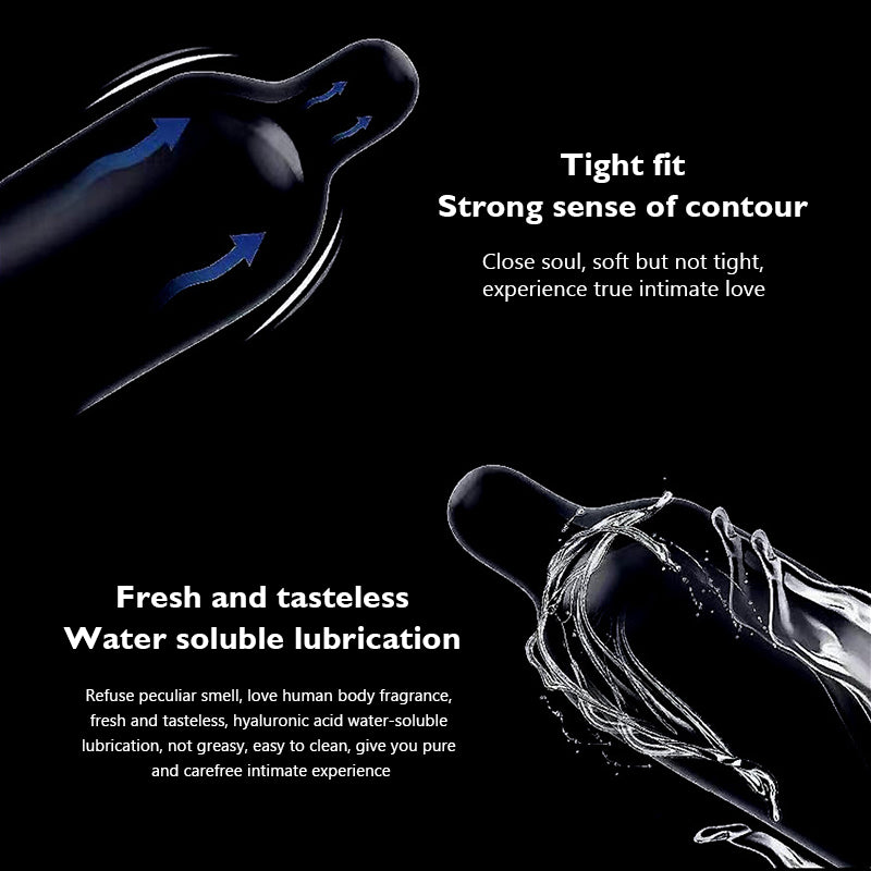 0.001 ultra thin Condoms for men Nude sensitive Latex Rubber Condom Hyaluronic Acid lubricated G Spot penis sleeve adults 18 - Seprincess