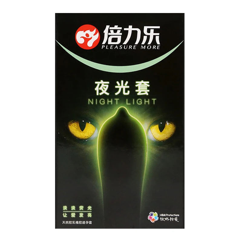 Night Light Condoms 7PCS Contraception Sex Product Glow in Dark Effect Delay Ejaculation Penis Sleeves Sex Toys for Men Sex Life - Seprincess