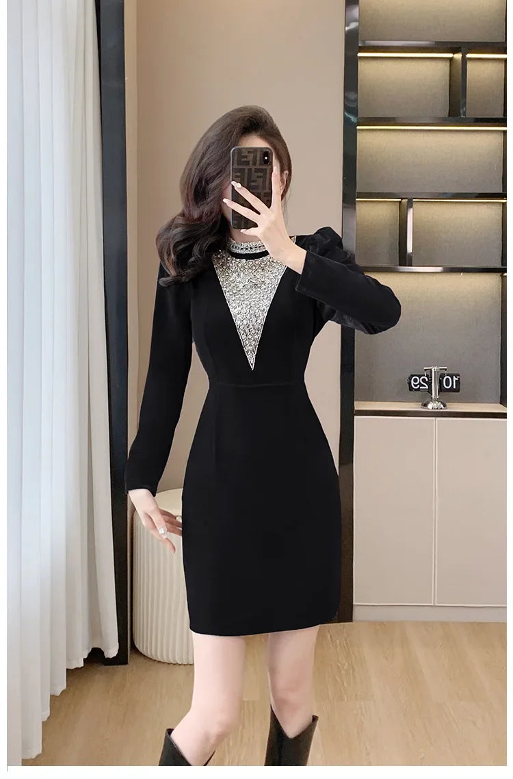 2024 Real-time Banquet Design Sensibility Heavy Embroidery Dress Yearly Hostess Warrior Gown New Year Dress