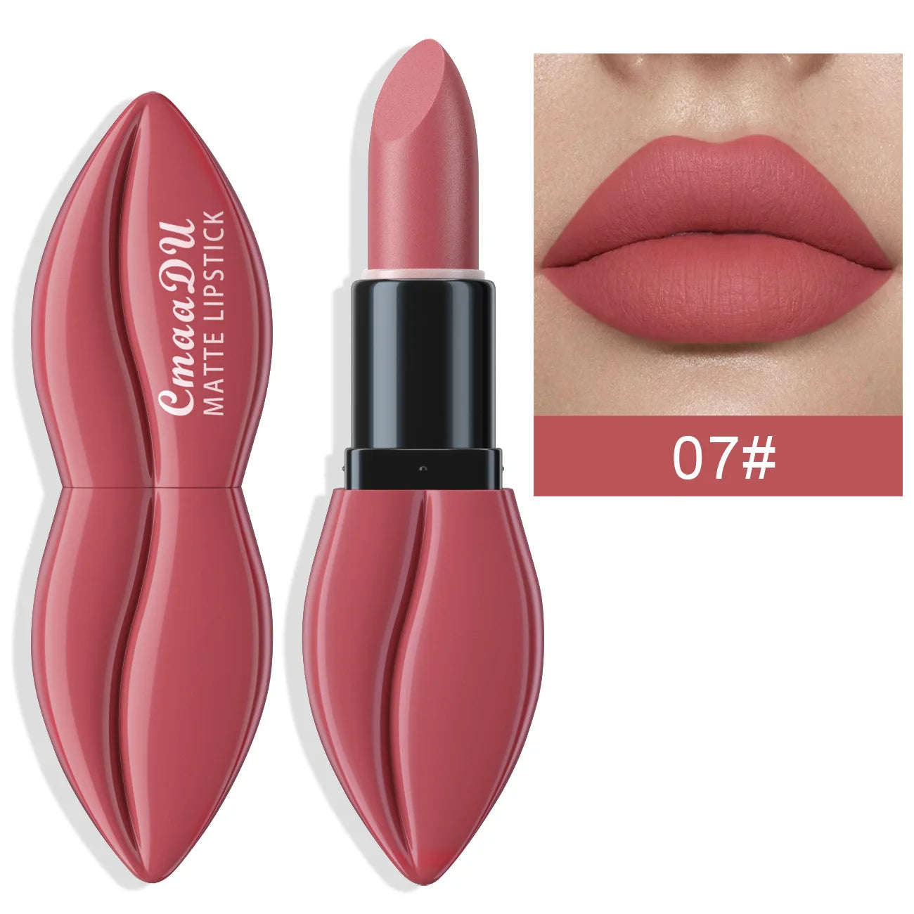 Natural Smooth Matte Waterproof Velvet Nude Lipstick Sexy Red Brown Lip stick Pigments Makeup Lipgloss Long Lasting Profissional - Seprincess