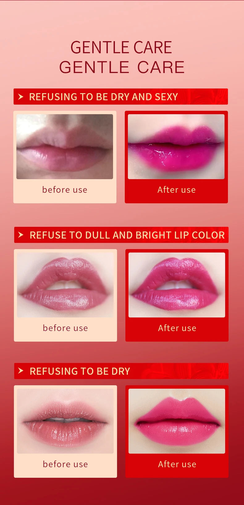 Blue Rose Lip Temperature Color Changing Natural Long Lasting Waterproof   Lipstick Cosmetics Woman Makeup - Seprincess