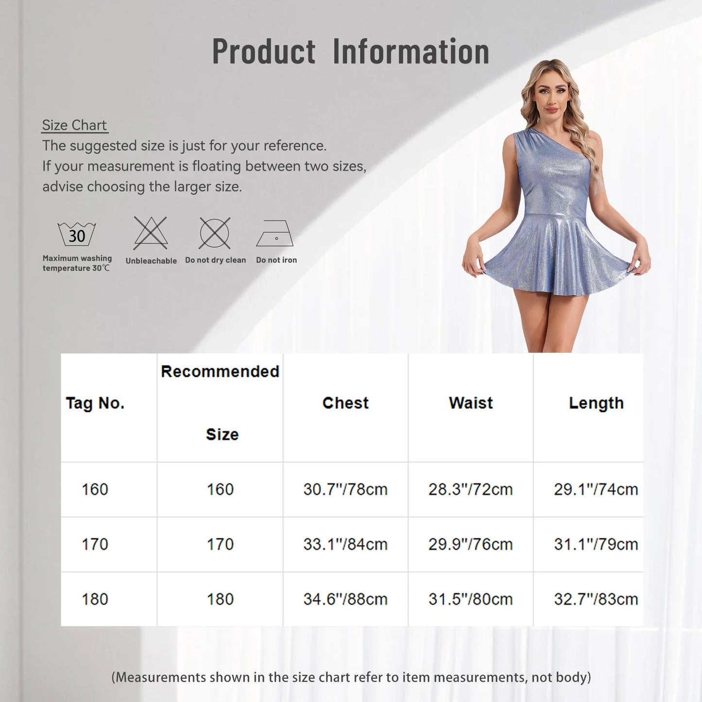 Womens Nightcub Dresses Metallic Clubbing Dress Sleeveless One Shoulder Sexy Club Mini Dress for Pole Dance Party Clubwear - Seprincess