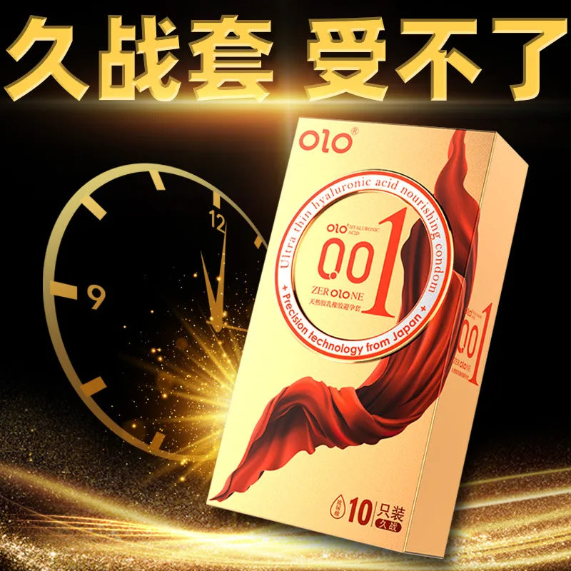 OLO Delayed Ejaculation Condom G-spot Thin Lasting Cock Penis Sleeves For Men Particles Sensitive Condoms Adult Sex Toys For 18+ - Seprincess