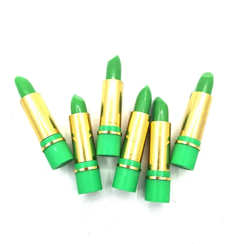 6PCS/Box Lipstick Dark Green Magic Lipgloss Lipstick Long Lasting Waterproof Butterfly Lip Tint Cosmetics Makeup Maquiagem - Seprincess