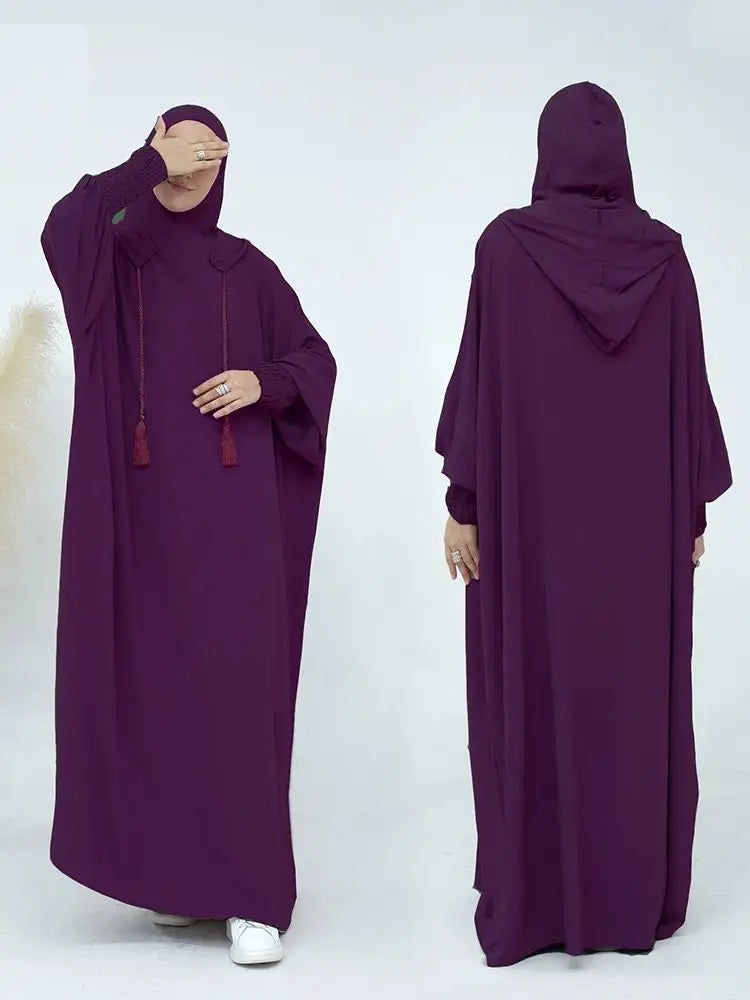 Ramadan Niqab Khimar Muslim Abaya Dubai Turkey Islam Prayer Clothes African Dresses For Women Dress Kaftan Robe Femme Musulmane - Seprincess