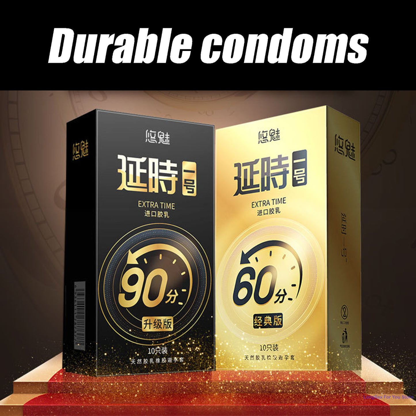 10pcs Lasting Plus Condom Adult Sex Toys Delayed Ejaculation Penis Sleeves Ultra Thin Condoms Contraception Sex Products For Men - Seprincess