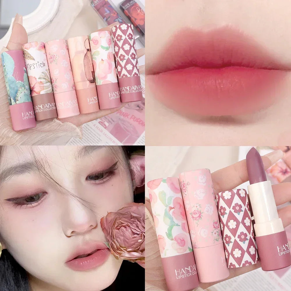 Waterproof Velvet Lipstick Non-Stick Cup Moisturizing Nude Lip Tint Long Lasting Red Matte Sexy Lips Makeup Cosmetics 8 Colors - Seprincess